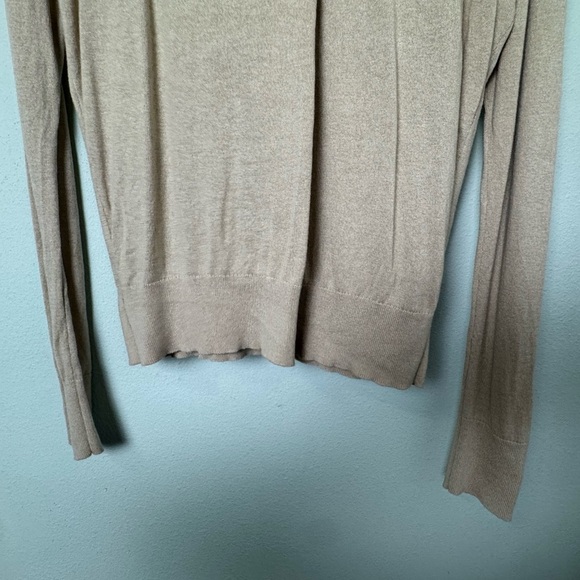 Banana Republic - Tan Silk Cashmere Drape Sweater Size Small - Picture 4 of 10